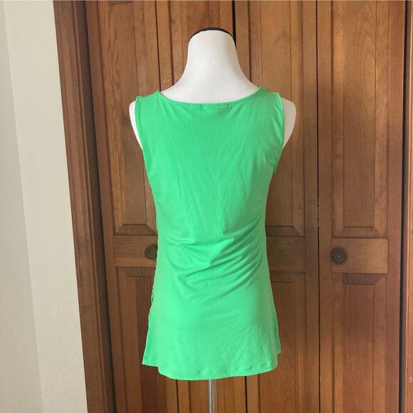New York & Co Kelly Green Stretch Pullover Top, Size M - Picture 3 of 7